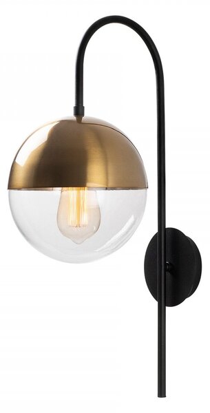 Opviq Nástěnná lampa Karsor černá/mosaz