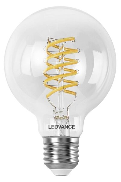 Chytrá WiFi LED stmívatelná žárovka E27 8 W GLOBE80, laditelná bílá