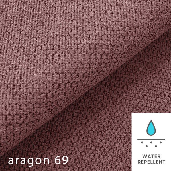 Sedací sestava MATYLDA 3R+1+1 | rozkládací + úložný prostor | bledě vínová 69 WATER REPELLENT