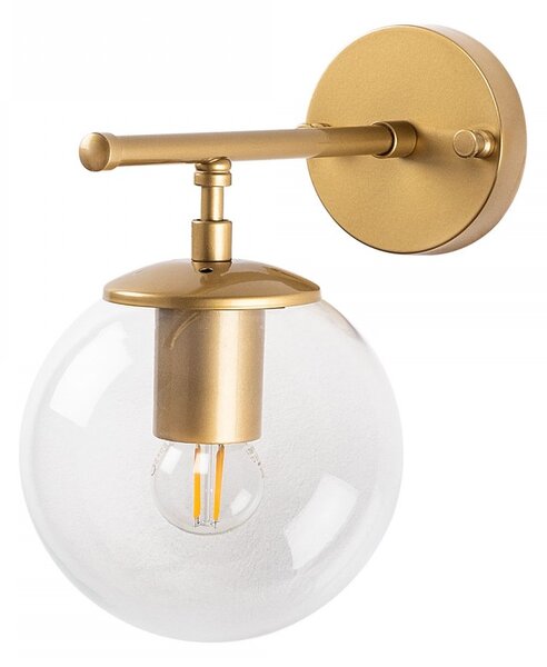 Opviq Nástěnná lampa Roe zlatá/čirá