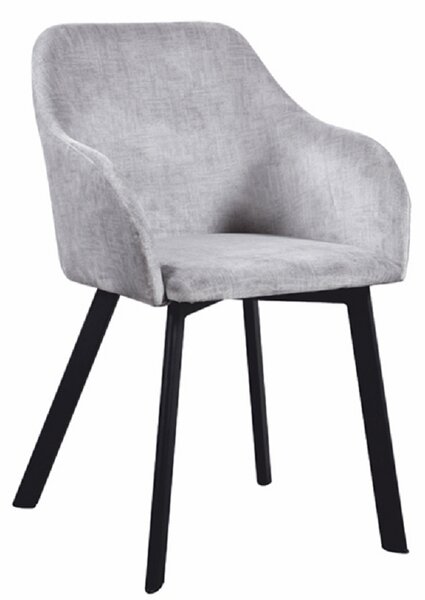Jídelní židle Talira (světle šedá + černá). 809576