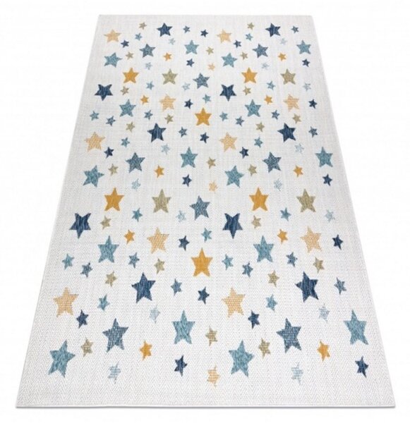 Dětský kusový koberec Hvězdičky krémový 80x150cm