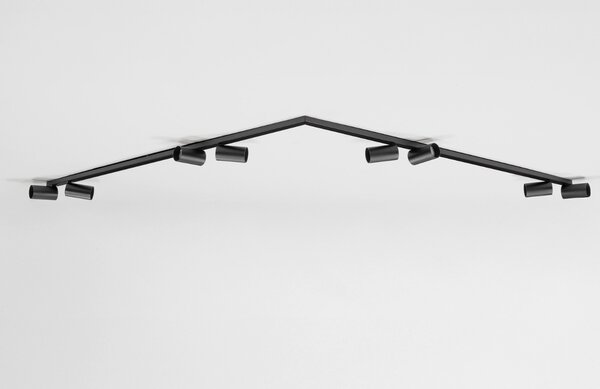 Nova Luce Černé kovové bodové světlo Oso 150 cm