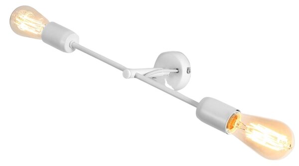 Nordic Design Bílé kovové nástěnné svítidlo Dogi 2 S