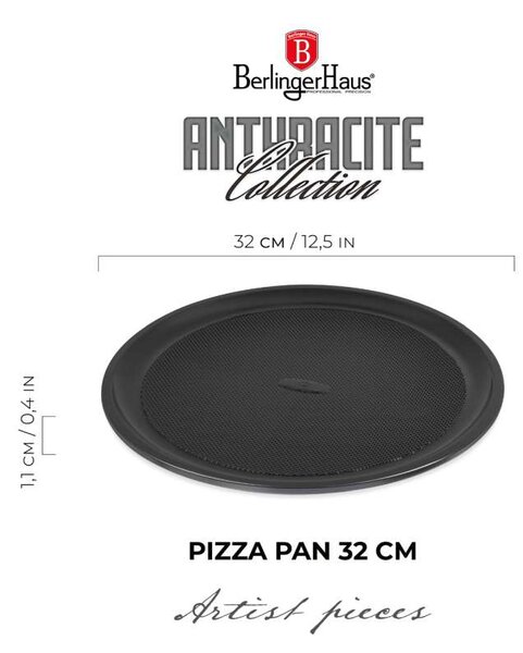 Pánev na pizzu s titanovým povrchem 32cm Anthracite Collection