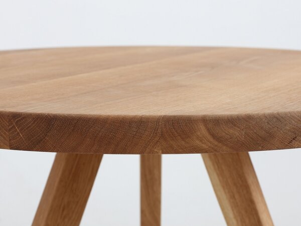 Nordic Design Přírodní masivní jídelní stůl Tree 90 cm