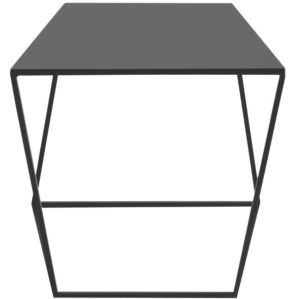 Nordic Design Černý kovový konferenční stolek Nara 50x50 cm