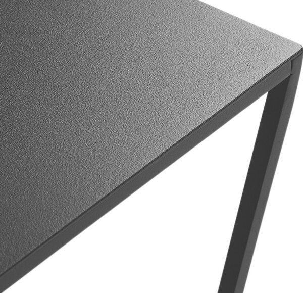 Nordic Design Černý kovový konferenční stolek Nara 50x50 cm