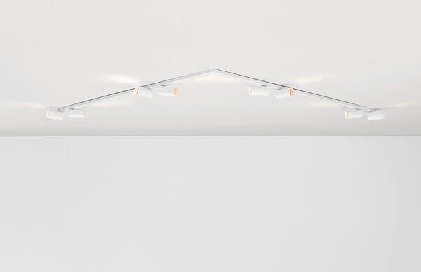 Nova Luce Bílé kovové bodové světlo Oso 150 cm