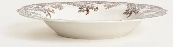Porcelánová jídelní sada Hnědé květy – 12dílná, pro 4 osoby