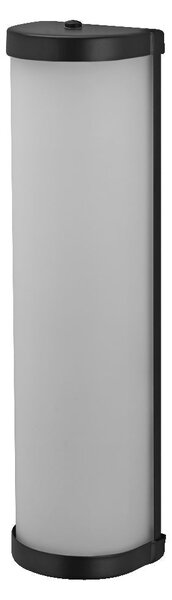 Černé koupelnové LED nástěnné svítidlo CYLINDER 320mm