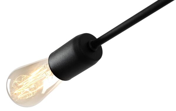 Nordic Design Černé kovové nástěnné svítidlo Dogi 2 L