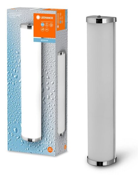 Stříbrné koupelnové LED svítidlo CYLINDER 450mm