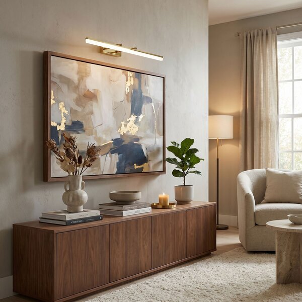 Toolight Rea, Koupelnové nástěnné LED svítidlo APP1874-1W 80cm GOLD, OSW-66029