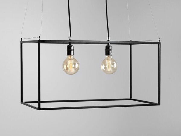 Nordic Design Černé kovové závěsné světlo Weric M 35 cm