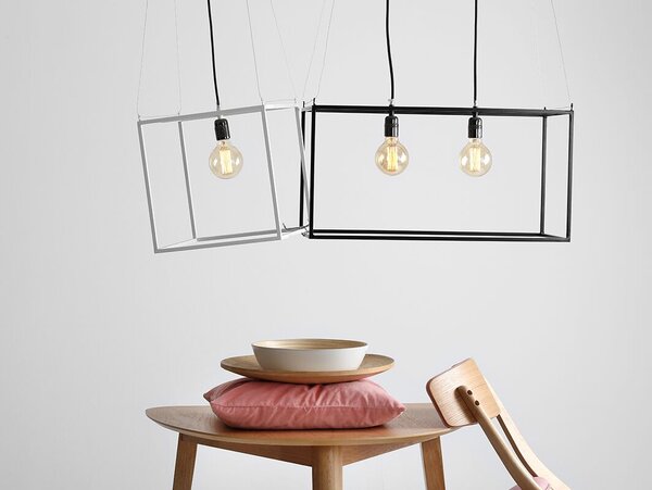 Nordic Design Černé kovové závěsné světlo Weric M 35 cm
