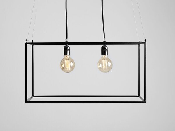 Nordic Design Černé kovové závěsné světlo Weric M 35 cm