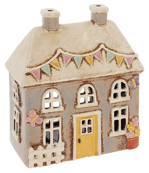 Keramický svícen Domek 16 cm