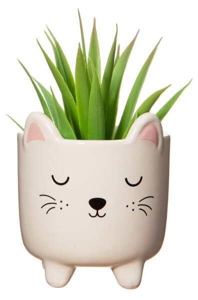 Kamenný květináč ø 7,5 cm Cat – Sass & Belle