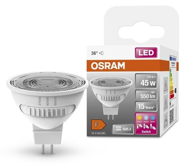 LED bodovka GU5.3 STAR 5.6 W, laditelná bílá
