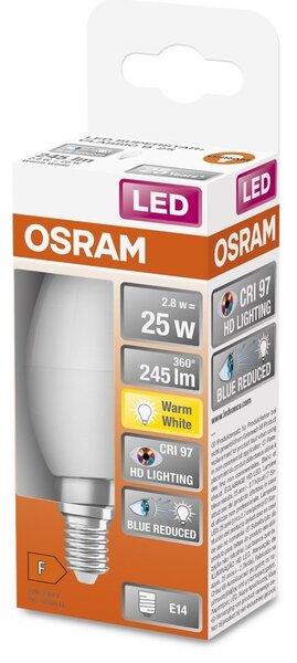 LED žárovka CRI 97 E14 2.8 W STAR, teplá bílá