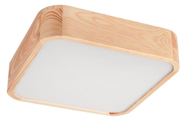Stropní svítidlo NATURAL SQUARE 2xE27/15W/230V 35x35 cm borovice