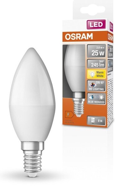 LED žárovka CRI 97 E14 2.8 W STAR, teplá bílá