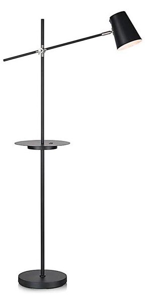 Markslöjd 107307 - Stojací lampa s USB LINEAR 1xE14/40W/230V