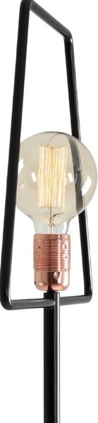 Nordic Design Černá kovová stojací lampa Jolita 177 cm