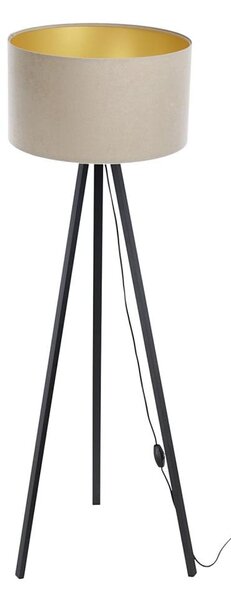 Stojací lampa STANDART 1xE27/60W/230V béžová/wenge
