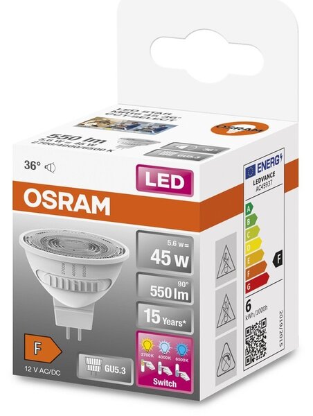 LED bodovka GU5.3 STAR 5.6 W, laditelná bílá