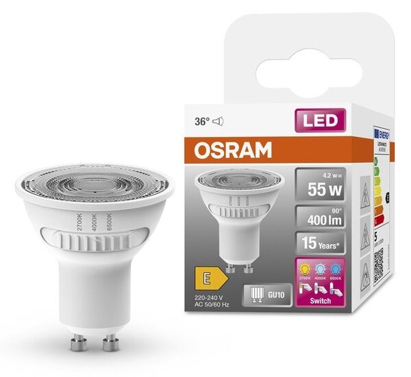 LED bodovka GU10 STAR 4.2 W, laditelná bílá
