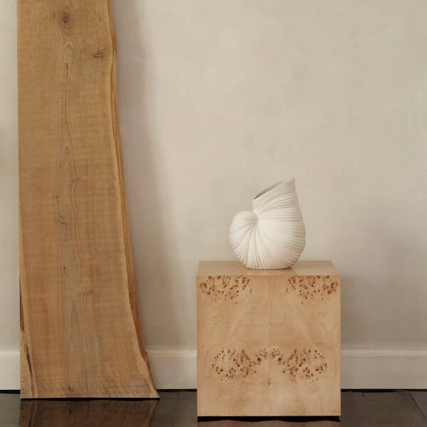 FERM LIVING Váza Shell Vase, Off-white