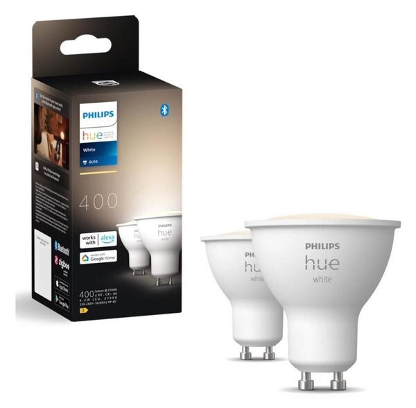 SADA 2x LED Stmívatelná žárovka Philips Hue WHITE GU10/4,2W/230V 2700K