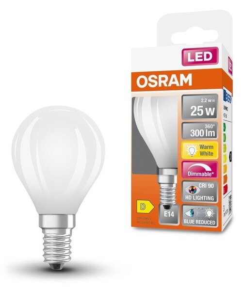 Matná LED žárovka E14 SUPERSTAR CRI 90, teplá bílá