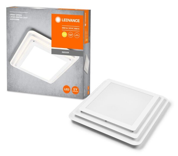 Vrstvené LED stropní svítidlo 450 x 450 ORBIS, teplá bílá