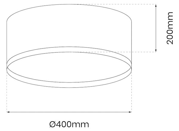 Stropní LED svítidlo Rondo, 1x LED 18w, 4000k, b/g