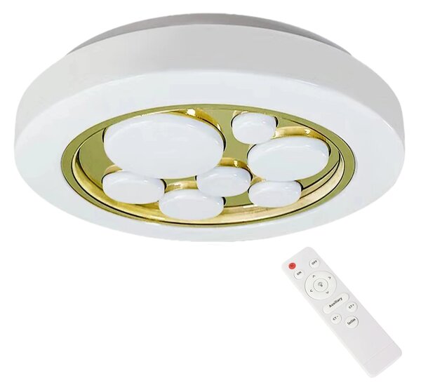 Stropní LED svítidlo Bubbles, 1x LED 30w, 3000-6000k, w/g, s ovladačem