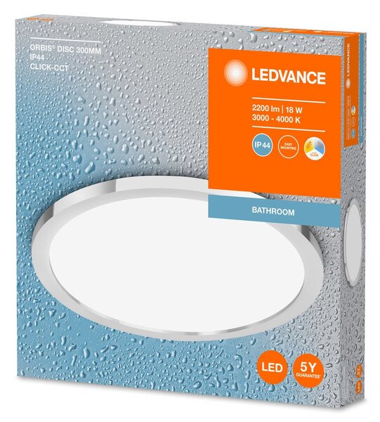Bílé koupelnové LED svítidlo ORBIS 300mm, laditelná bílá