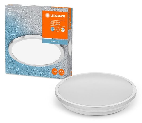 Bílé koupelnové LED svítidlo ORBIS 300mm, laditelná bílá