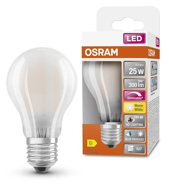 Matná LED žárovka E27 SUPERSTAR CRI 90, teplá bílá