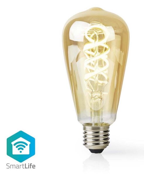 Nedis WIFILRT10ST64- LED Stmívatelná žárovka ST64 E27/4,9W/230V Wi-Fi 1800-6500K