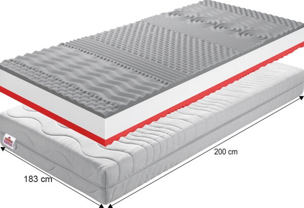 Pěnová matrace Bedin 200 x 183 cm