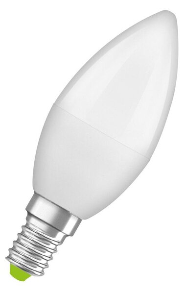 LED žárovka z recyklovaného plastu E14 4.9 W, teplá bílá