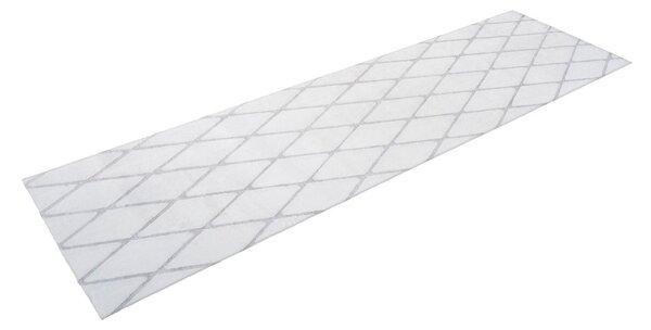 KOBEREC, 80/250 cm šedá, bílá Kayoom - Online Only koberce & rohožky, Online Only
