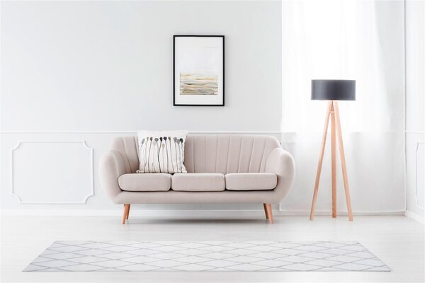 KOBEREC, 80/250 cm šedá, bílá Kayoom - Online Only koberce & rohožky, Online Only