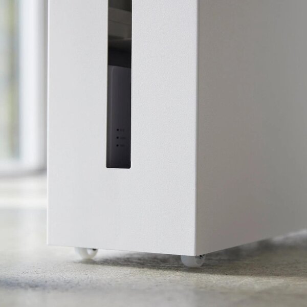 Bílý kovový pojízdný box na kabely Yamazaki Tower 34,5 cm
