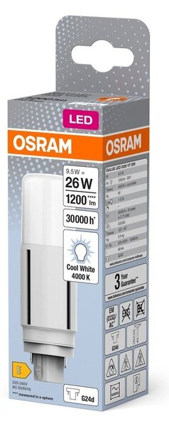 LED žárovka G24d 9.5 W DELUXE, studená bílá