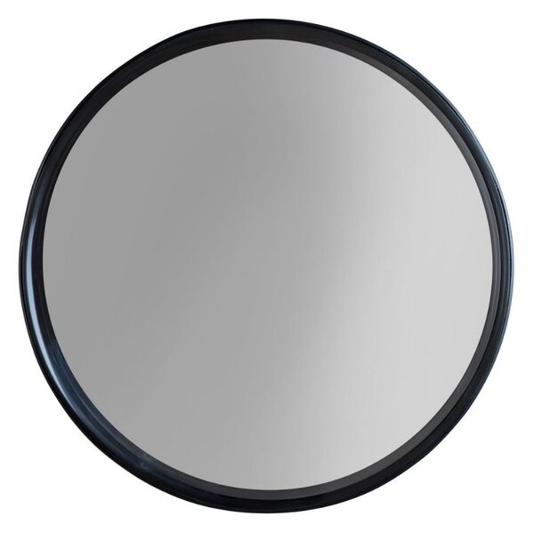 White Label Černé závěsné zrcadlo WLL Raj Medium O 60 cm