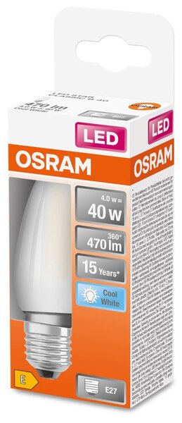 Matná LED žárovka E27 4 W STAR CLASSIC B, studená bílá